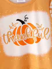 Fall Thanksgiving Halloween 3 pieces Short sleeve O-neck T-shirt