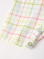 Back-To-School Smocking Embroidery Boys' Romper