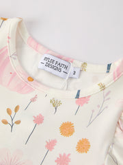 Fall Halloween & Thanksgiving Cute Pumpkin Print Girls Dress