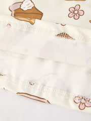 Thanksgiving Day Cute Baking Design Girls Dress