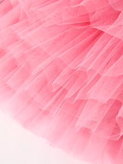 Halloween Printed Children's Top + Pink Gauze Skirt