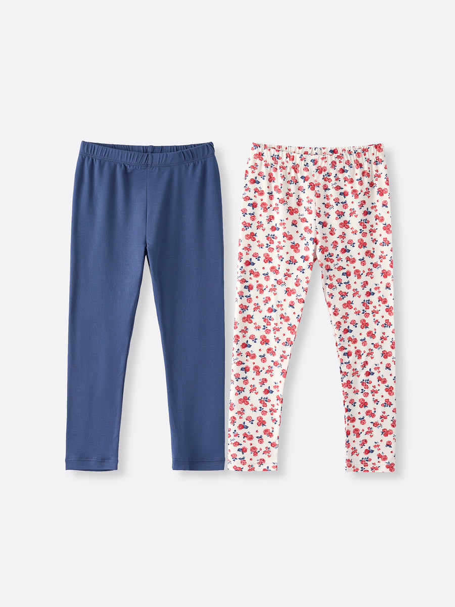 Navy Floral Trousers Two-Piece Set