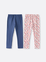 Navy Floral Trousers Two-Piece Set