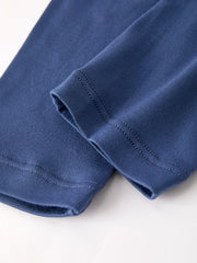 Navy Floral Trousers Two-Piece Set