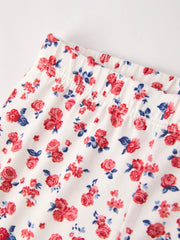 Navy Floral Trousers Two-Piece Set