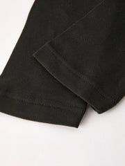 Girls Black Camouflage Casual Pants Two-Piece Set