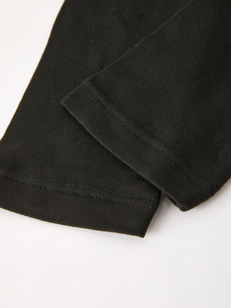 Girls Black Camouflage Casual Pants Two-Piece Set