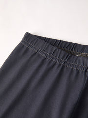 Girls Black Leopard Casual Pants Two-Piece Set