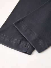 Girls Black Leopard Casual Pants Two-Piece Set