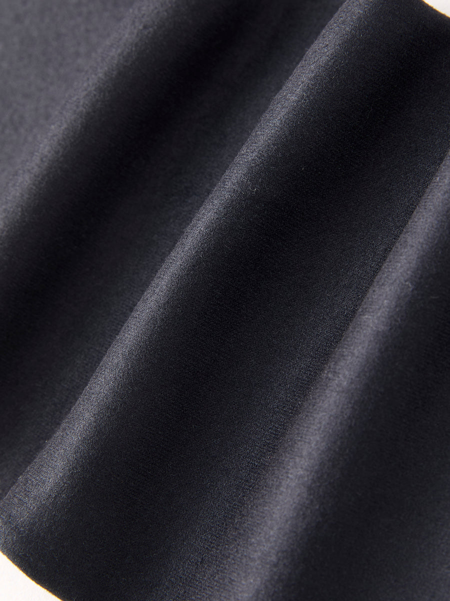 Girls Black Leopard Casual Pants Two-Piece Set