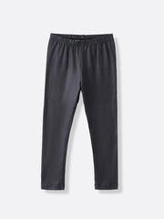 Girls Black Gray Casual Trousers Two-Piece Set