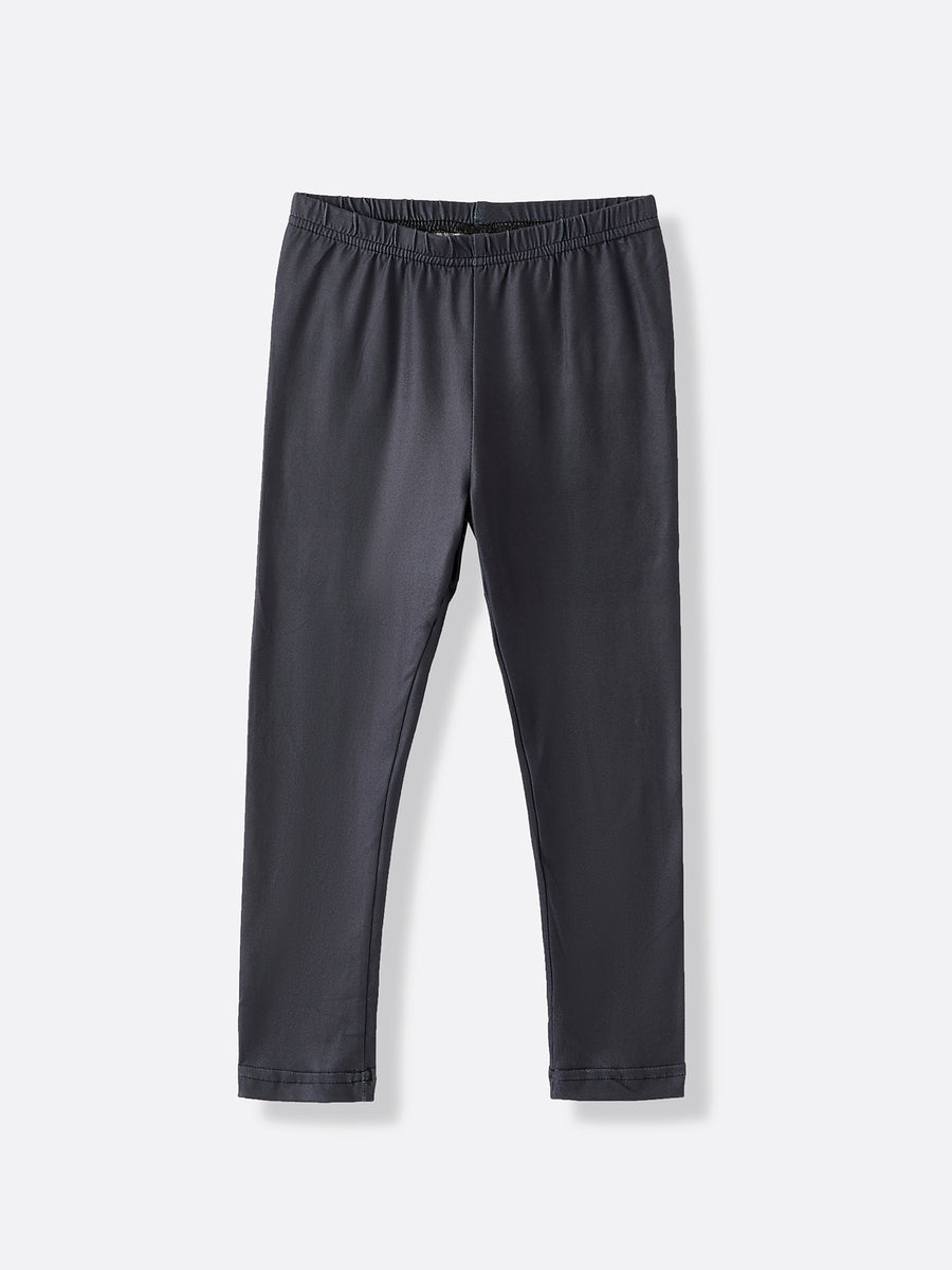 Girls Black Gray Casual Trousers Two-Piece Set