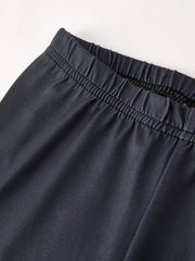 Girls Black Gray Casual Trousers Two-Piece Set