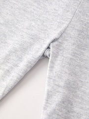 Girls Black Gray Casual Trousers Two-Piece Set