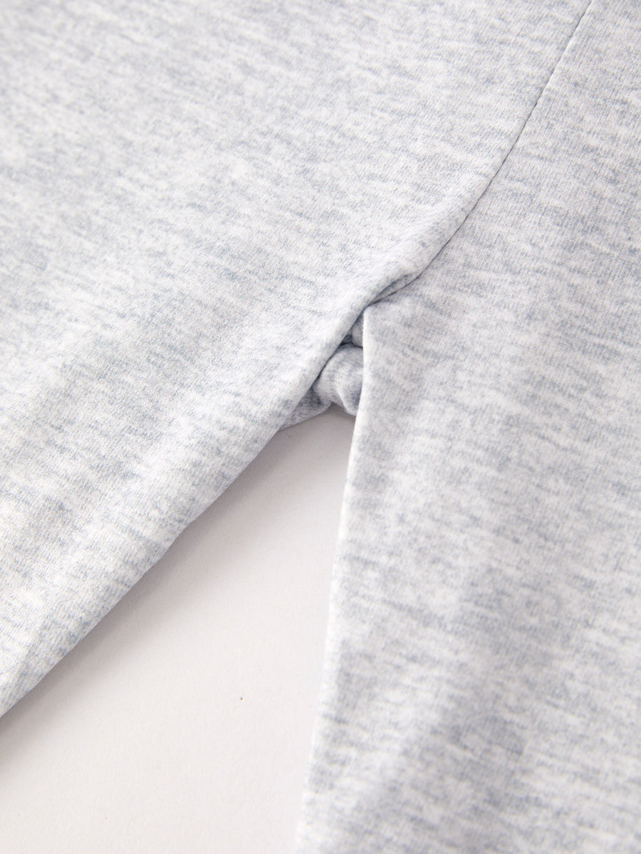 Girls Black Gray Casual Trousers Two-Piece Set