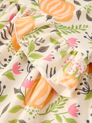 2 Piece Fall Halloween Thanksgiving Girls Dress Set