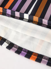 2 Piece Halloween Ghost Striped Girls Dress Set