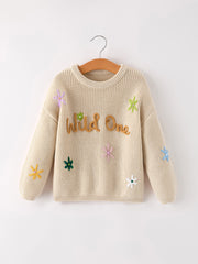 Winter Christmas Girls 'wild One' Pullover Sweater