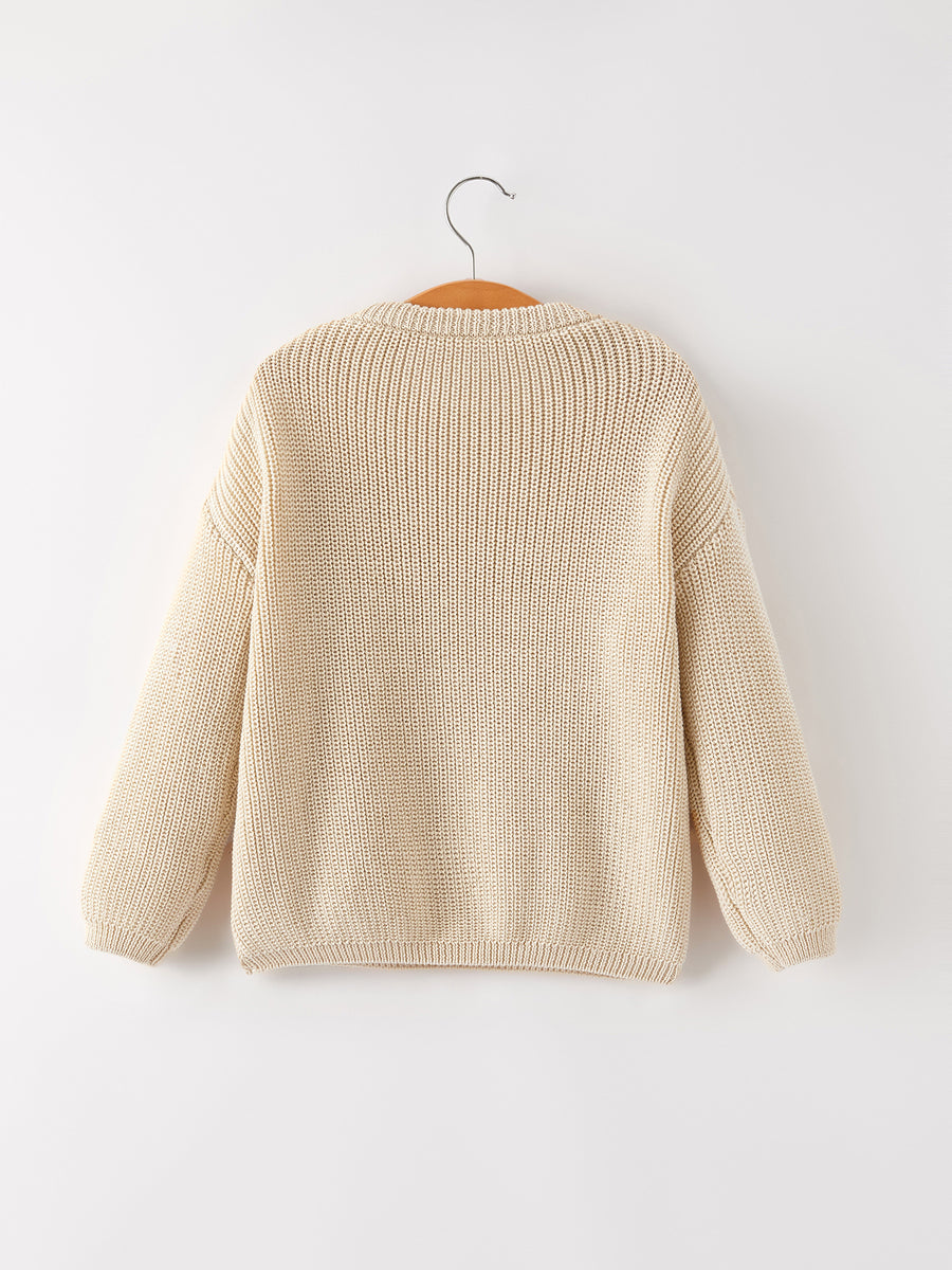 Winter Christmas Girls 'wild One' Pullover Sweater