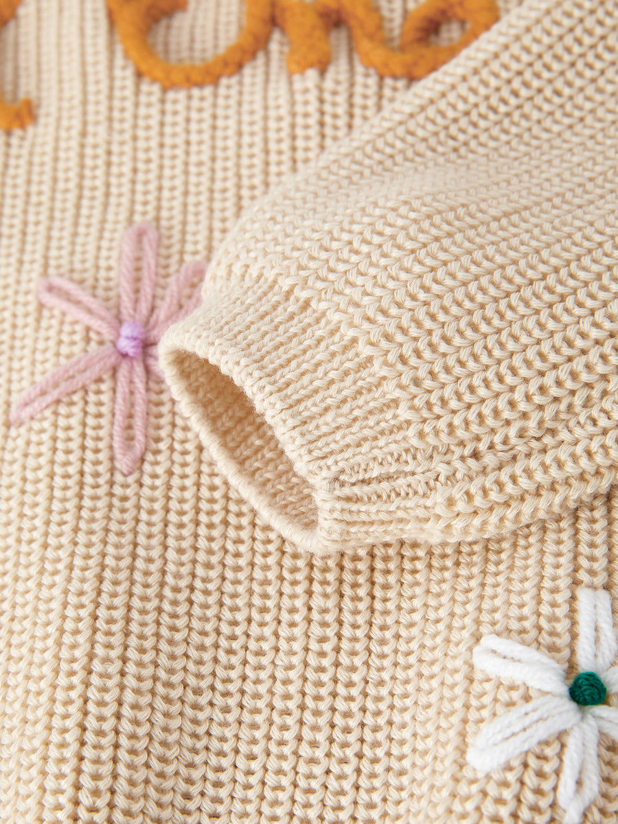 Winter Christmas Girls 'wild One' Pullover Sweater