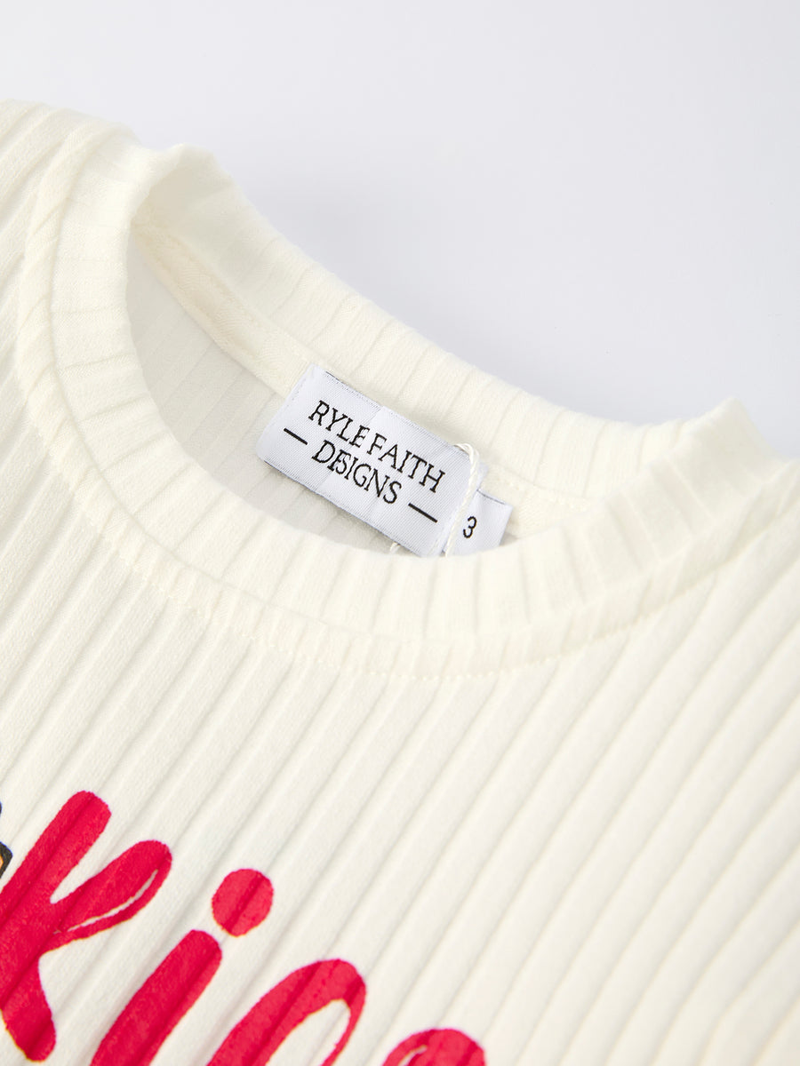 Christmas "Cookies for SANTA, Milk for Me" Girls Outfit