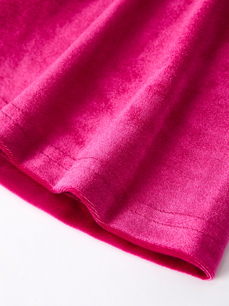 Cute Character Christmas Print Sweatshirt + Velvet Flared Pants Set