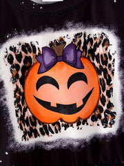 Fall Halloween 4 pieces Long sleeve O-neck T-shirt