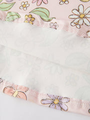 Daisy Milk Silk Fly Sleeve Girls Dress