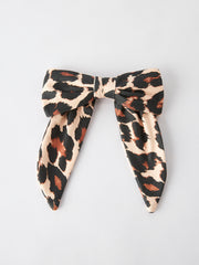 Leopard Print Bow Hairpin