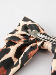 Leopard Print Bow Hairpin