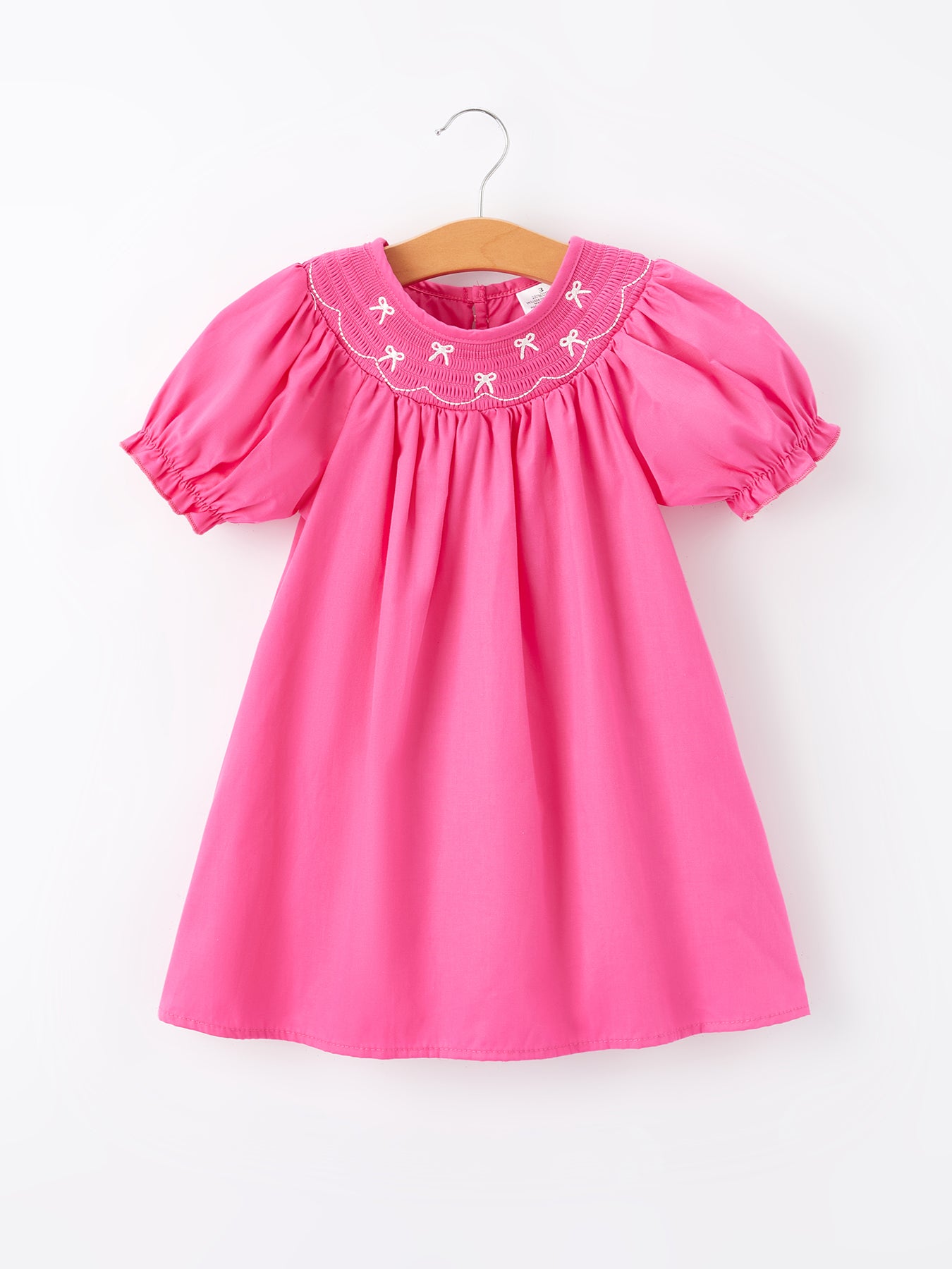 pink smocked christmas dress sweet dreams Pink Christmas Tree Smocked Dress