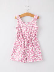 Leopard Striped Milk Silk 3-piece Jumpsuit Set