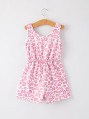 Leopard Striped Milk Silk 3-piece Jumpsuit Set