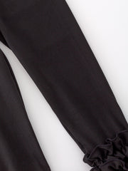 Milk Silk Ruffled Black Icing Legging
