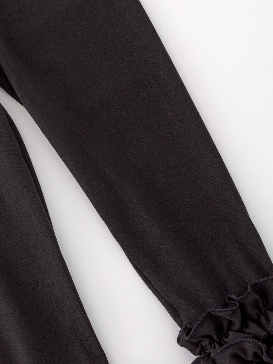 Milk Silk Ruffled Black Icing Legging