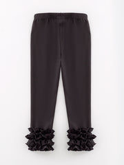 Milk Silk Ruffled Black Icing Legging
