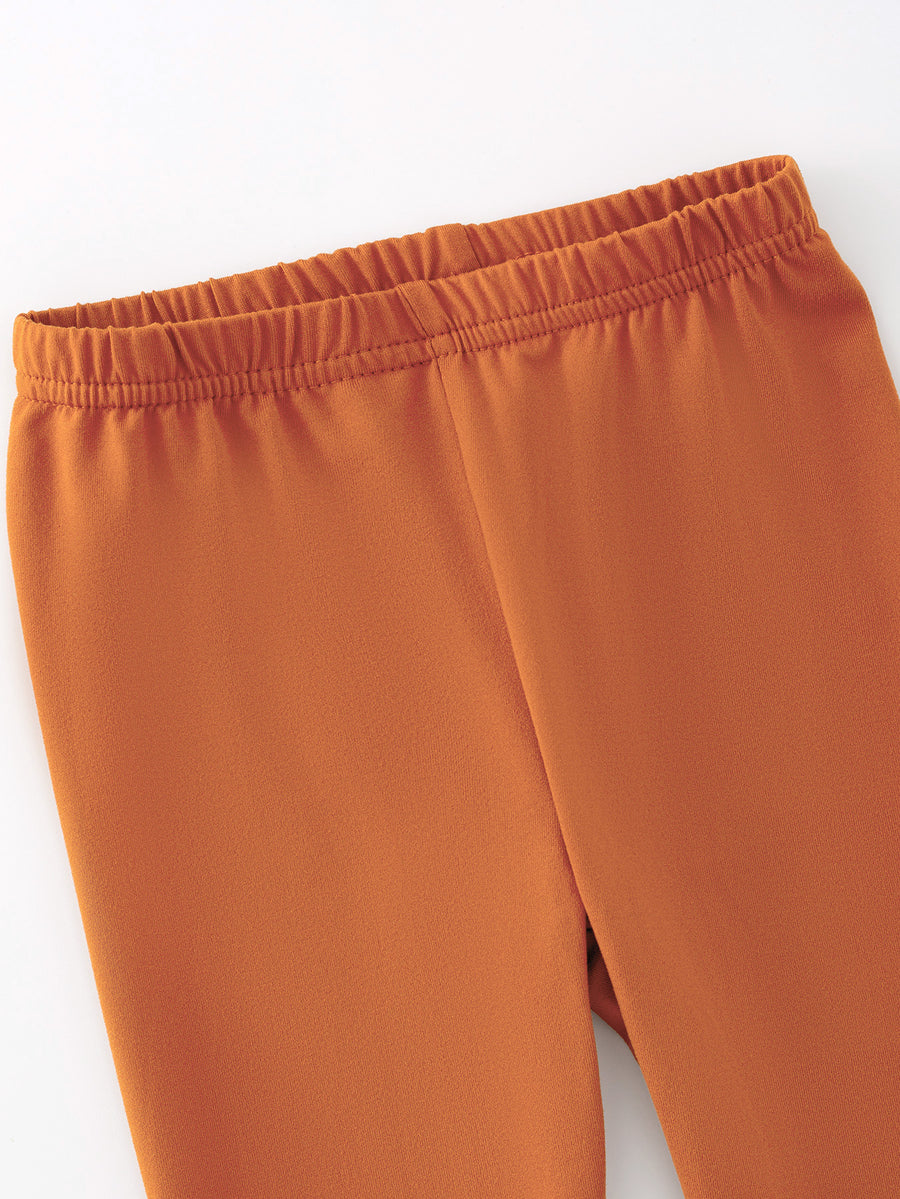 Brown Milk Silk Ruffled Legging