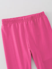Milk Silk Ruffled Hot Pink Icing Legging