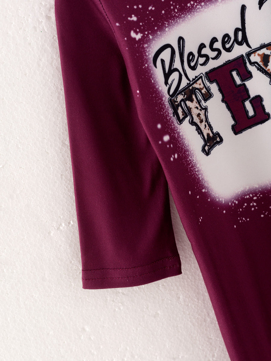 4 piece Baby Girl Autumn /Winter Letter Leopard O-neck Ruffle Romper Set