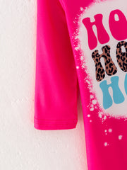 4 piece Baby Girl Autumn /Winter Letter Leopard O-neck Ruffle Romper Set