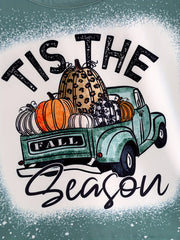 Fall Thanksgiving Halloween 3 pieces Short sleeve O-neck T-shirt
