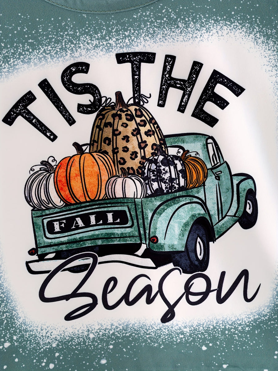 Fall Thanksgiving Halloween 3 pieces Short sleeve O-neck T-shirt