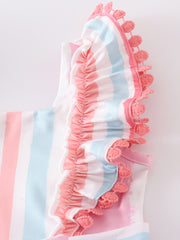 Colored Stripe Girl Dress