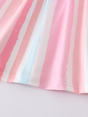 Colored Stripe Girl Dress