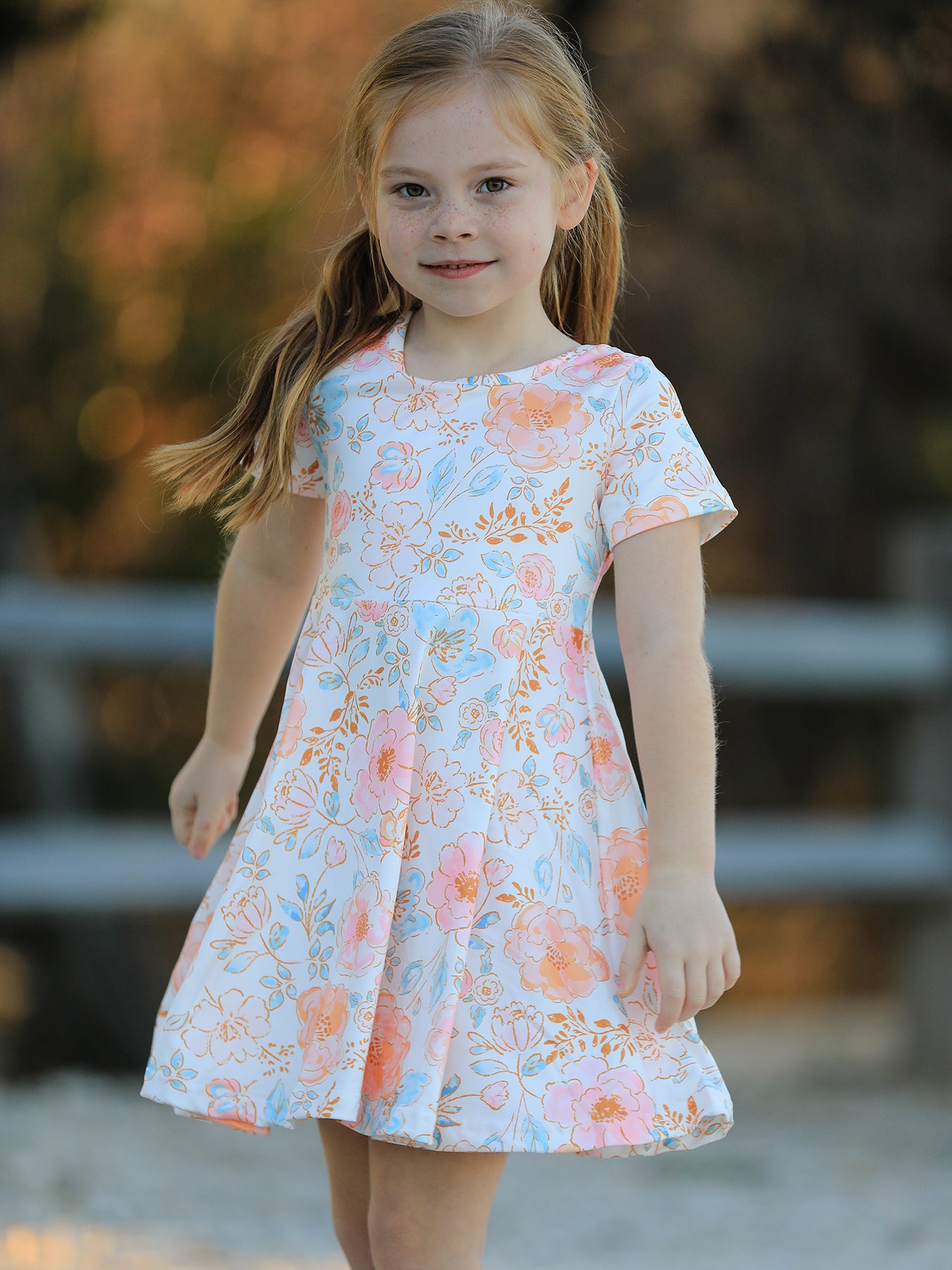 white christmas dresses Spring and Summer Floral Print Milk Silk Girls Dress 7 white christmas dresses Spring and Summer Floral Print Milk Silk Girls Dress 7
