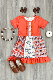 "Hello Fall" Panel Dress