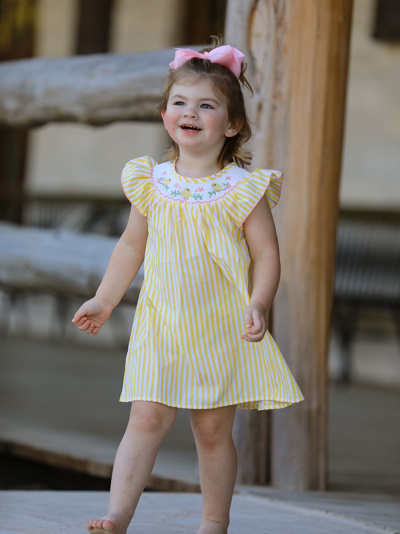 Spring/Summer Chick Floral Embroidery Smocking Girls Dress 7 Spring/Summer Chick Floral Embroidery Smocking Girls Dress 7