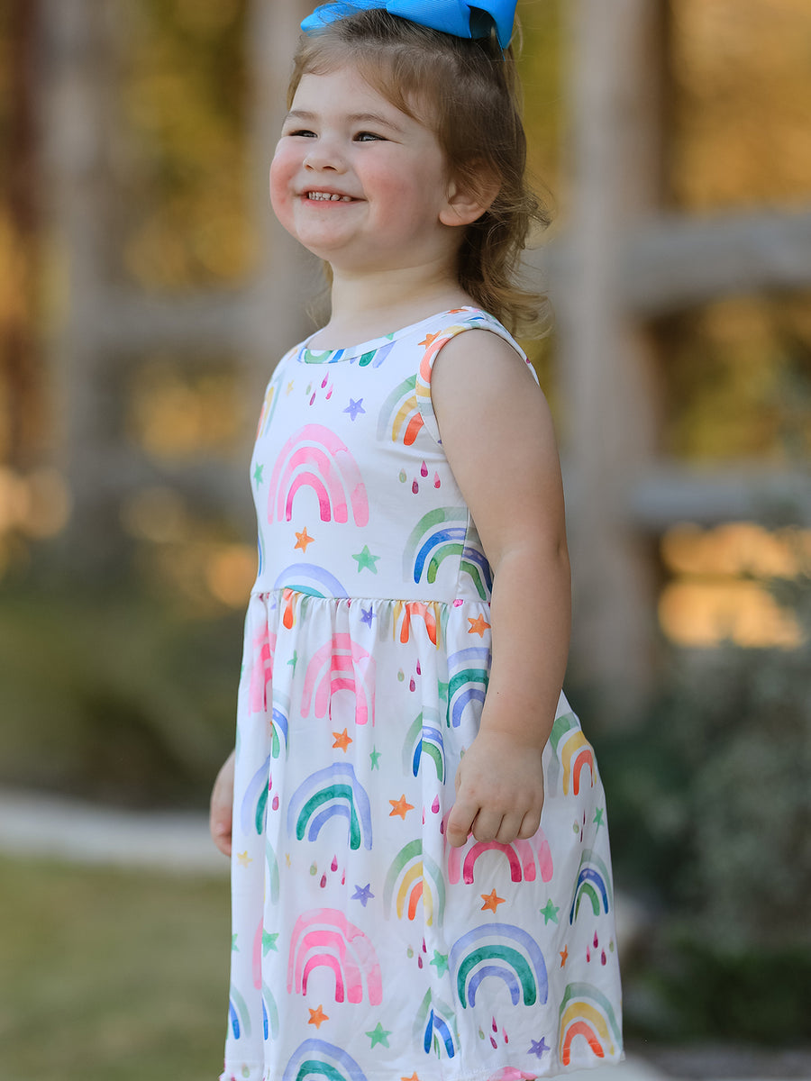 Rainbow Star Colorful 3-Piece Dress Set