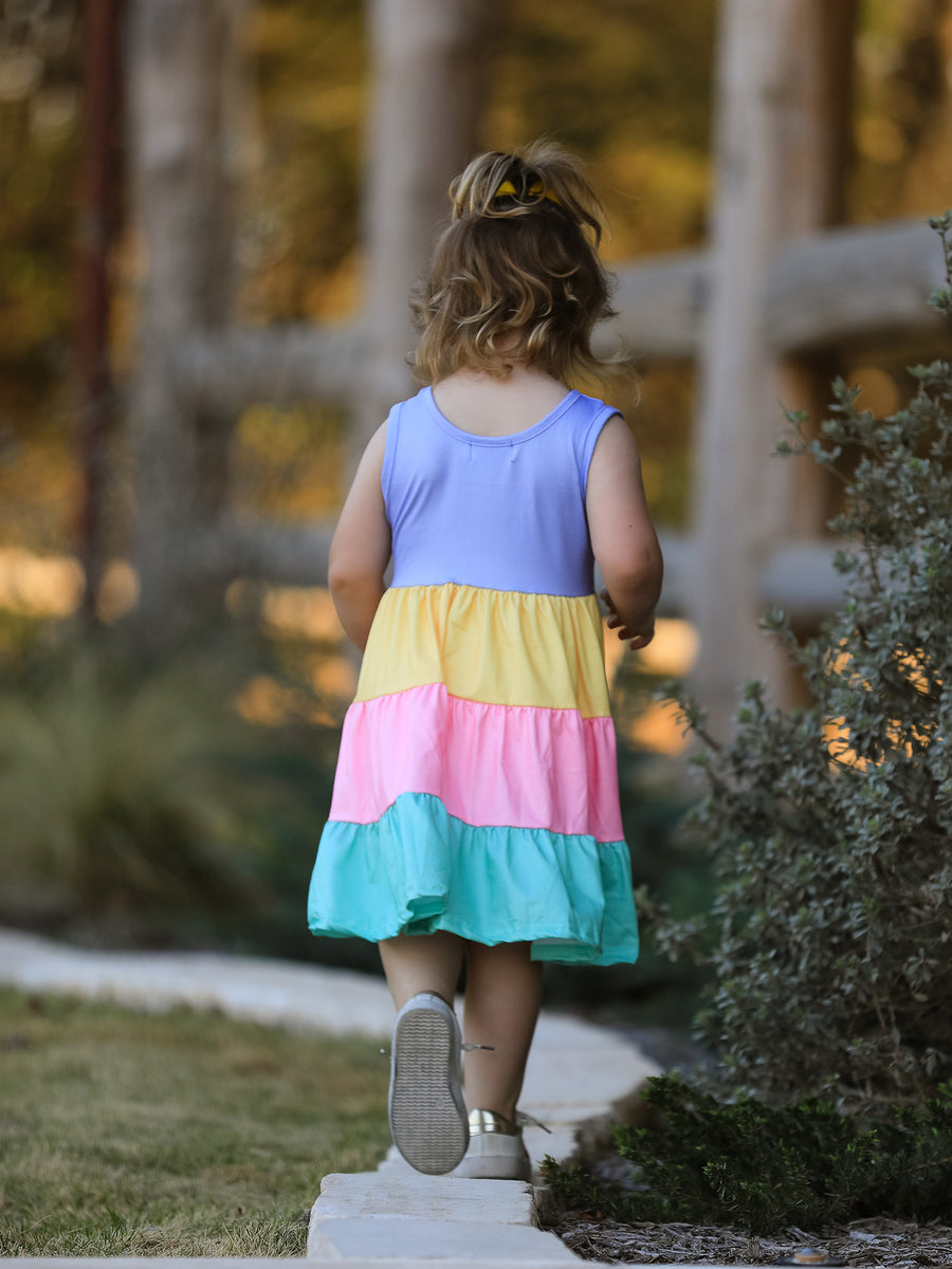 Rainbow Star Colorful 3-Piece Dress Set