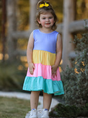 Rainbow Star Colorful 3-Piece Dress Set